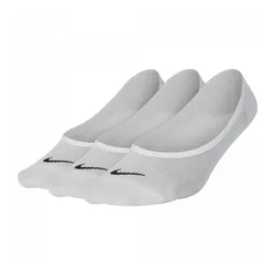 Nike Everyday Lightweight Trainings-Footie-Socken Damen (3 Paar) weiß/schwarz - M