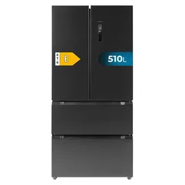 Cecotec Bolero CoolMarket FD 510 Dark French Door (510 l, 1830 mm hoch, Schwarz)