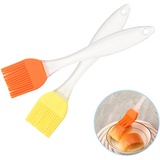 2 Stück Silikon Backpinsel, Küche Pastry Brush, Grillbürste Pinsel, Basting Gebäckbürste, BBQ Pinsel für Grillen, Gebäck, Rühren, Backen, Kochen