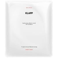 Klapp Cosmetics KLAPP Hyaluronic Multi Level Performance Triple Action Moisturizing Sheet Mask 3 Stück