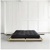 Karup Design Bettgestell DOCK BED, Futonbett, Massivholzbett, Bett ohne Matratze, Bett mit Lattenrost, aus FSC® zertifizierter Kiefer, mehrere Größen beige