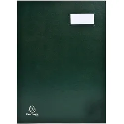 Exacompta 24123E 5x Unterschriftenmappe Direktion, 12 Fächer, 24x32cm - Grün