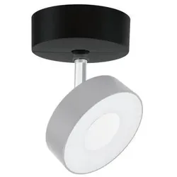 Schienensystem-Strahler Single Spot Base in Schwarz