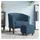 vidaXL Clubsessel mit Fußhocker Samt 59,1 x 53,9 x 72 cm Dunkelblau