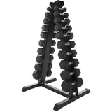 Sport-Tec Kurzhantel-Ständer-Set mit 10 Paar Hex Hanteln, 1-10 kg, LxBxH 74x62x128 cm