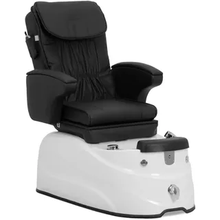 Physa Fußpflegestuhl elektrisch - mit beleuchteter Fußwanne und Massagefunktionen - 105 W - 150 kg - schwarz
