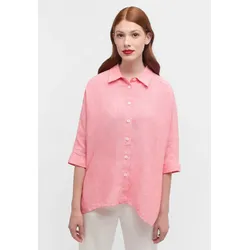 Hemdbluse ETERNA "OVERSIZE FIT", Damen, Gr. 40, rot (apricot), 100% Leinen, casual, Blusen
