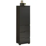 bega bbk sp. z o.o. sp. k. SPICE Hohe Badezimmer Kommode 40 x 134 x 32 cm Schwarz