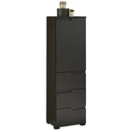 bega bbk sp. z o.o. sp. k. SPICE Hohe Badezimmer Kommode 40 x 134 x 32 cm Schwarz