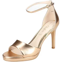 High-Heel-Sandalette BUFFALO "Buffalo Sandalen Lederimitat", Damen, Gr. 40, beige (champagne), Lederimitat, elegant, Schuhe