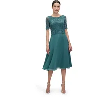 Vera Mont Cocktailkleid mit Spitze Grün 38