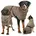 Hundebademantel grau M
