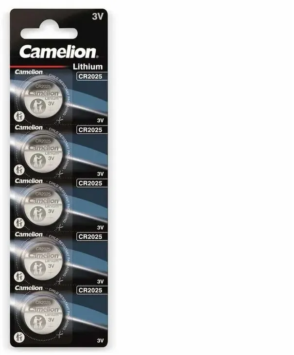 Preisvergleich Produktbild Camelion CAMELION Knopfzelle CR2025, 5 St. Knopfzelle