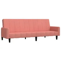 vidaXL Schlafsofa 2-Sitzer Rosa Samt