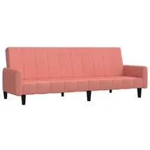 vidaXL Schlafsofa 2-Sitzer Rosa Samt