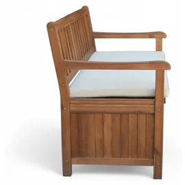 prestige home living outdoor Sitzbank 119,5 x 63 x 84 cm Braun