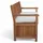 prestige home living outdoor Sitzbank 119,5 x 63 x 84 cm Braun
