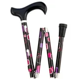 Gastrock Gehstock Deluxe-Schlank-Faltstock lila
