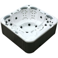 Luxus SPA LED Whirlpool SET 230 x 230 cm Farblicht+Outdoor+Indoor Pool 6 Pers.