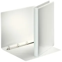 Esselte Ringbuch Präsentation, mit Taschen, A4, PP, 4 Ringe, 16 mm, weiss