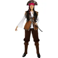 Funidelia | Piraten Kostüm Karibik Kollektion für Damen Korsar, Seeräuber - Kostüm für Erwachsene & Verkleidung für Partys, Karneval & Halloween - Größe 4XL - Braun