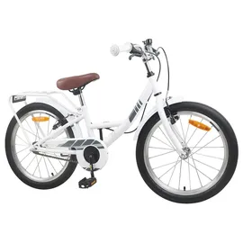 vidaXL Kinderfahrrad 18 Zoll RH 0 cm weiß
