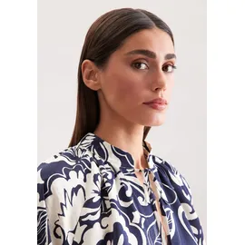Seidensticker Klassische Bluse Tunika Druck blau S (36)