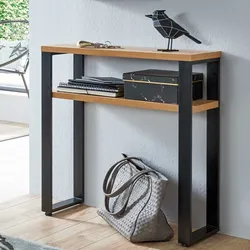 Konsolen Tisch in modernem Design Metall Bügelgestell