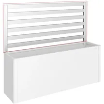 Biohort Rankgitter Hochbeet 91 cm x 398,3 cm Silber-Metallic