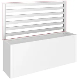 Biohort Rankgitter Hochbeet 91 cm x 398,3 cm Silber-Metallic