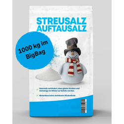 Streusalz, Auftausalz 1000 kg im Big Bag - Effektiver Winterstreu gege