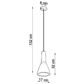 Sollux Lighting Empoli 1-flg. 15 W 17 cm rund grau Beton