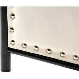 Beliani Breuillet 140 x 200 cm Schwarz/Beige