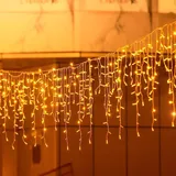 15M 600LED Eisregen Lichterkette Außen Innen,Weihnachten Lichterketten Außenbereich mit Timer,IP44 Wasserdicht 8 Modi Weihnachtsbeleuchtung Lichtervorhang Außen für Balkon,Party,Traufe,Geländer