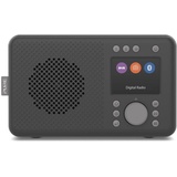 Pure DAB+ tragbares DAB+ Radio mit Bluetooth 5.0 (DAB/DAB+ und UKW Radio TFT Farbdisplay 20 Senderspeicher Preset-Tasten 3.5mm Klinkenstecker Batteriebetrieb möglich USB) Charcoal