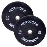 nordcore Bumper Plates 2x10 kg schwarz