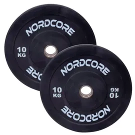nordcore Bumper Plates 2x10 kg schwarz