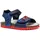 GEOX B Sandal Chalki Boy Blau/Rot 21
