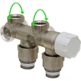 Simplex Design Anschlussarmatur / Multiblock-Set - Anschluss rechts