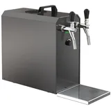 ich-zapfe STREAM 50K mit Luftpumpe Bierkoffer, Durchlaufkühler 2-leitig Trockenkühler, 55 Liter/h - BLACK EDITION