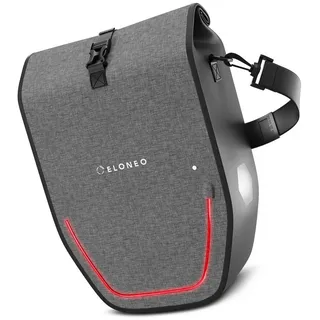 eloneo Fahrradtasche Gepäckträgertasche grau