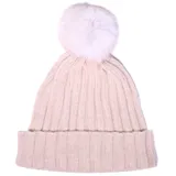 Tumelo Kaschmir Mütze, edle Cashmere Bommelmütze Beige 