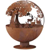 Kobolo Feuerkorb Forest Ø 50 cm Braun