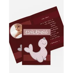 Einladungskarten Kindergeburtstag selbst gestalten mit Spruch und Fotos im Onlinedesigner bei Meine-Kartenmanufaktur.de