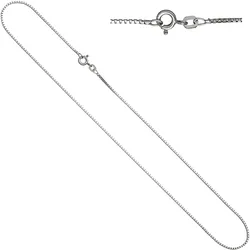 Silberkette JOBO, silber (silber 925), Halsketten, Damen, Silber 925 (Sterlingsilber), L: 50cm, Venezianerkette 925 Silber 50 cm 1,2 mm