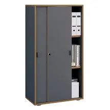 VCM Salia Aktenschrank 60 x 37 x 110 cm schwarz