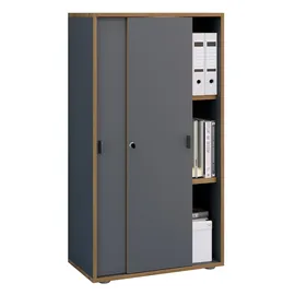 VCM Salia Aktenschrank 60 x 37 x 110 cm schwarz