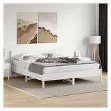 vidaXL Massivholzbett 180 x 200 cm Weiß