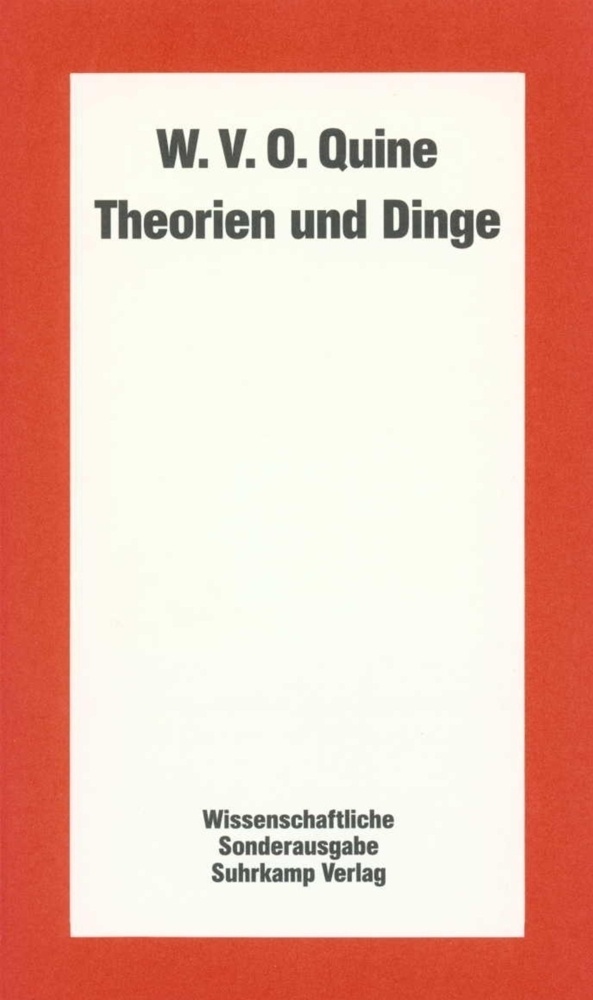 Theorie / Theorien Und Dinge - Willard van Orman Quine  Kartoniert (TB)