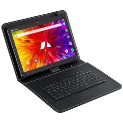 Acepad A130T Tablet (10.1", 64 GB, Android 11, 4G (LTE), Octa Core, 4 GB Ram, 10", WiFi, mit Tastaturtasche) schwarz